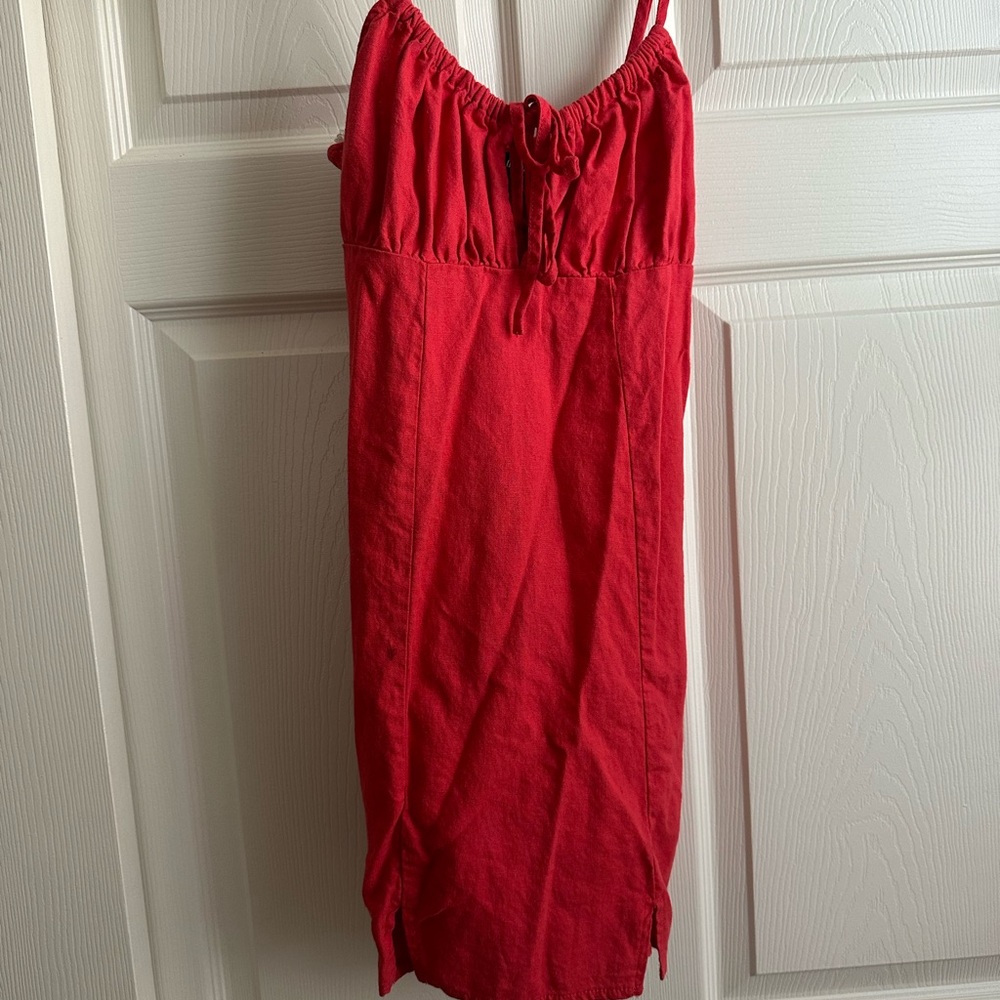 Wild Fable Vibrant Red Smocked Top